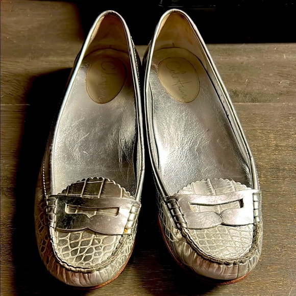 Cole Haan Silver Loafers for Women - Picture 1 of 8